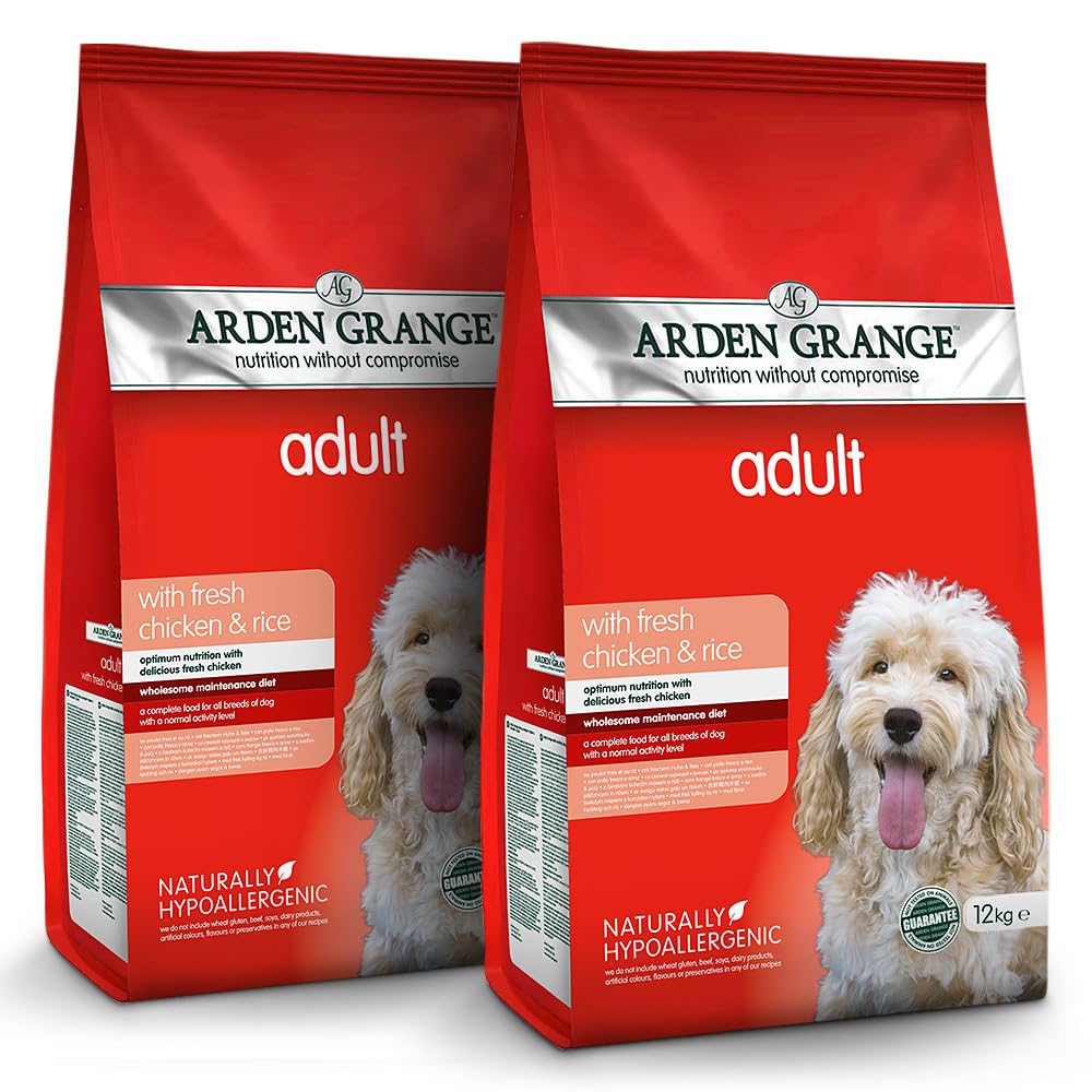 Arden Grange Adult Dry Dog Food Chicken and Rice, 12kg