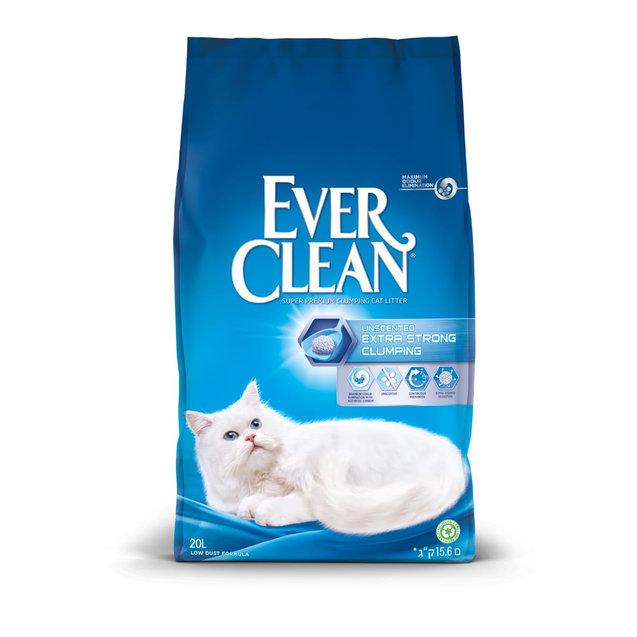 Ever Clean Clumping Cat Litter, Lavender Scented for Long-lasting freshness, Maximum Odour Elimination, 10L