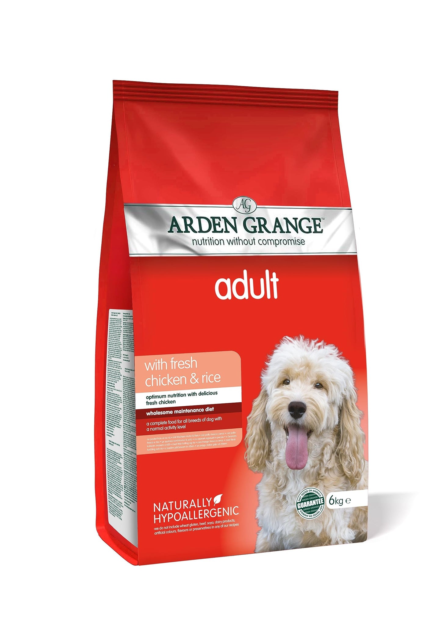 Arden Grange Adult Dry Dog Food Chicken and Rice, 12kg