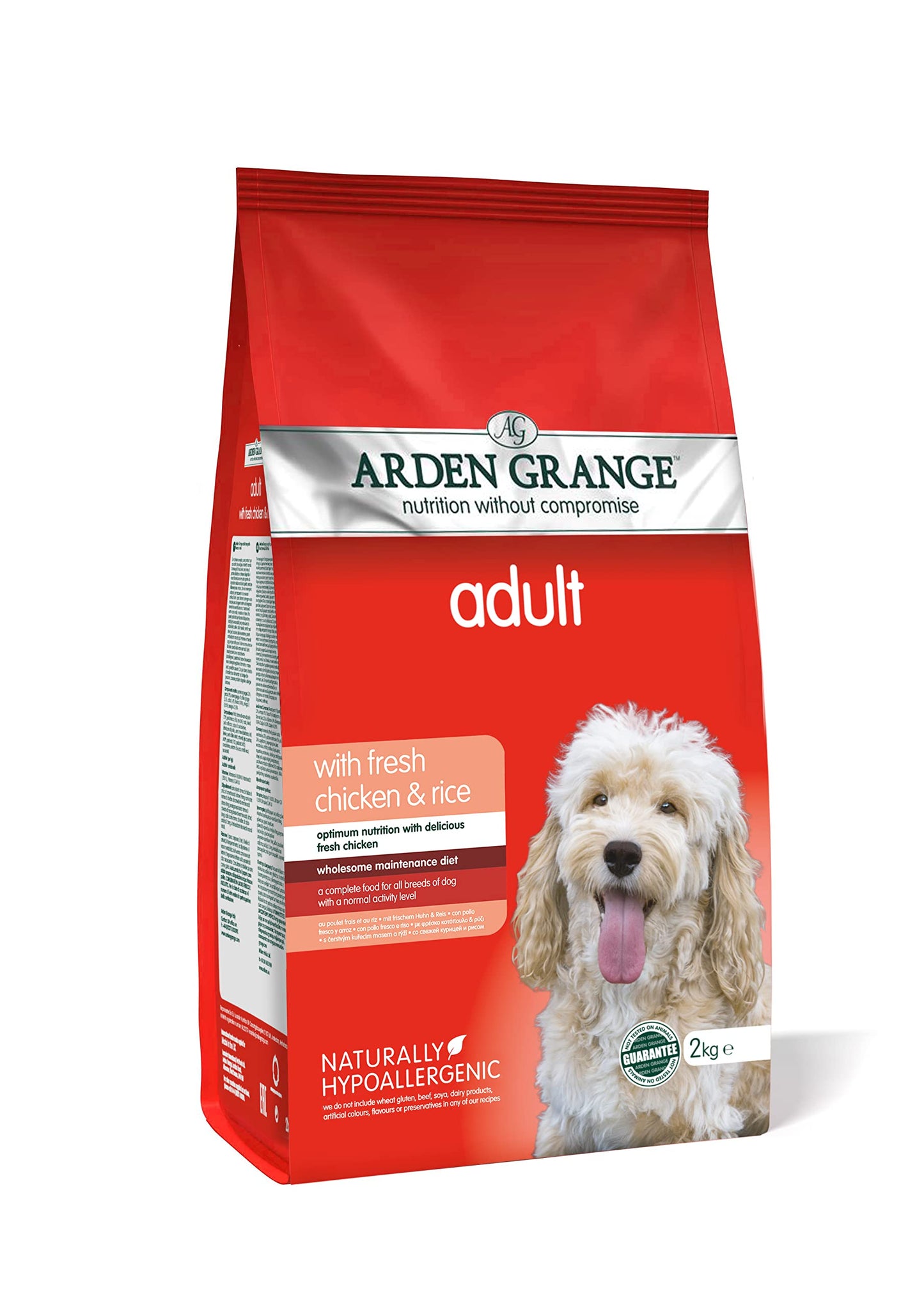Arden Grange Adult Dry Dog Food Chicken and Rice, 12kg