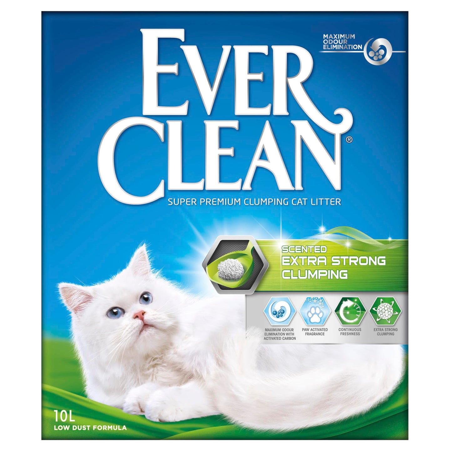 Ever Clean Clumping Cat Litter, Lavender Scented for Long-lasting freshness, Maximum Odour Elimination, 10L