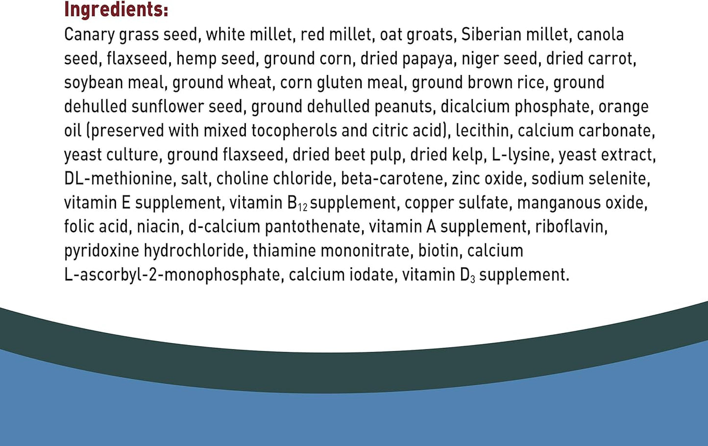 Living World Premium Mix For Budgies, 908 g (2 lb)