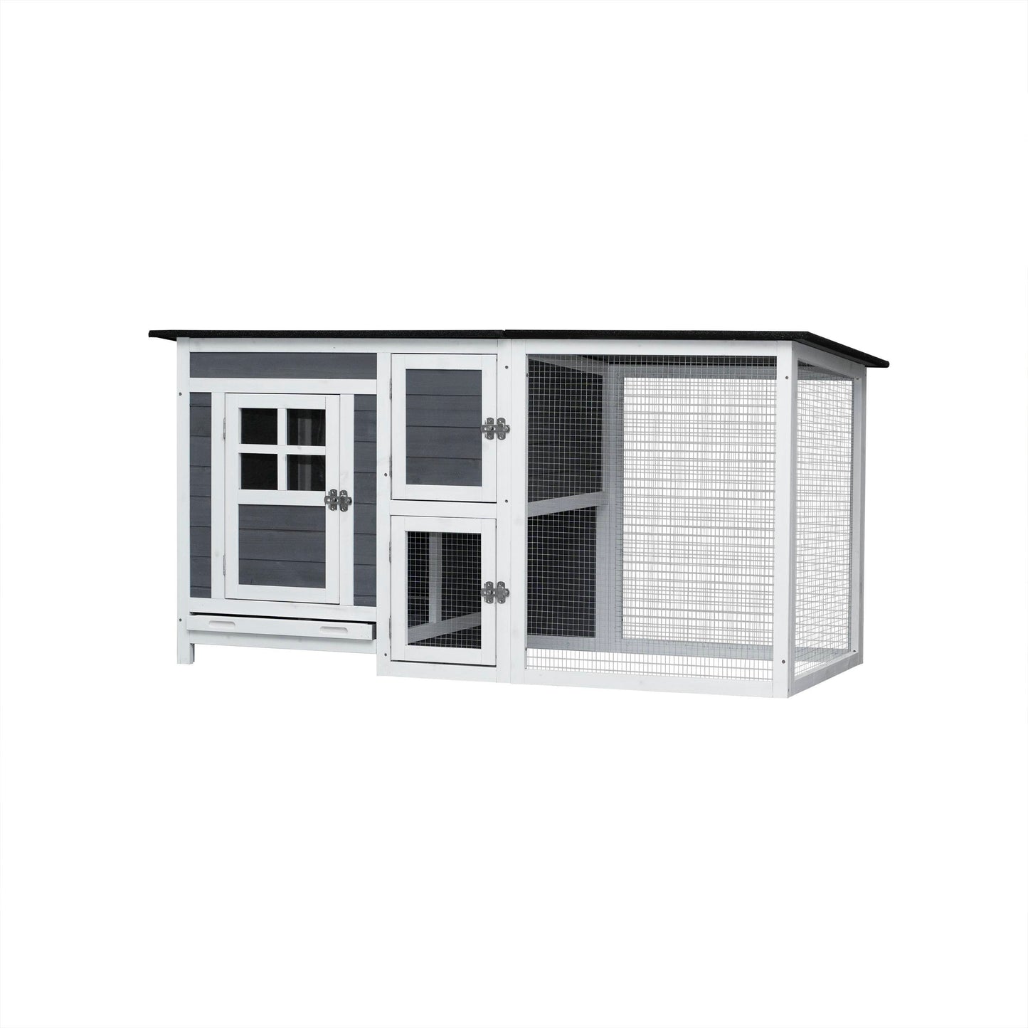 Outdoor Poultry Cage Small Animal House Chicken Hutch Coop With Running Cage