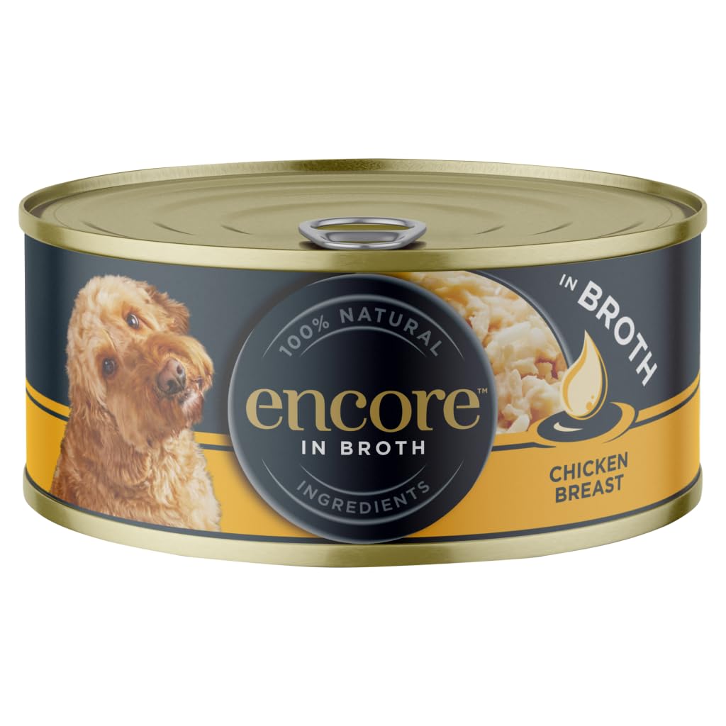 Encore 100% Natural Wet Cat Food Pouch, Tuna Fillet with Whitebait/Anchovy in Broth 70g Pouch (16 x 70g Pouches) (Packaging May Vary)