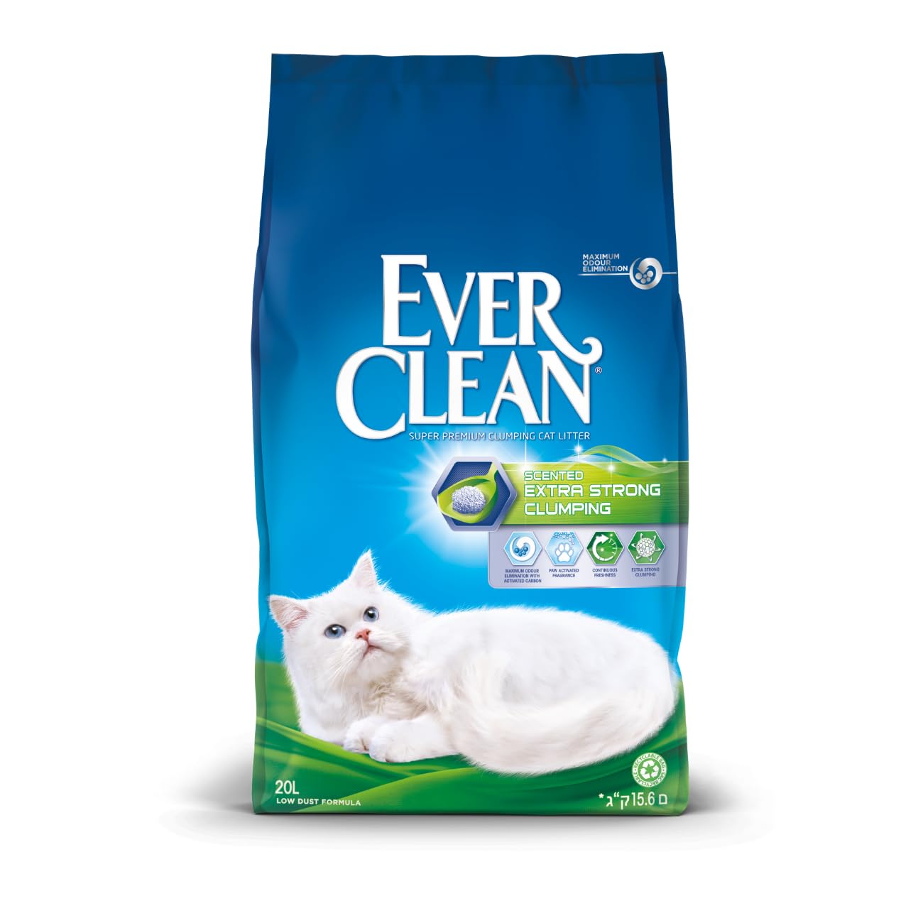 Ever Clean Clumping Cat Litter, Lavender Scented for Long-lasting freshness, Maximum Odour Elimination, 10L