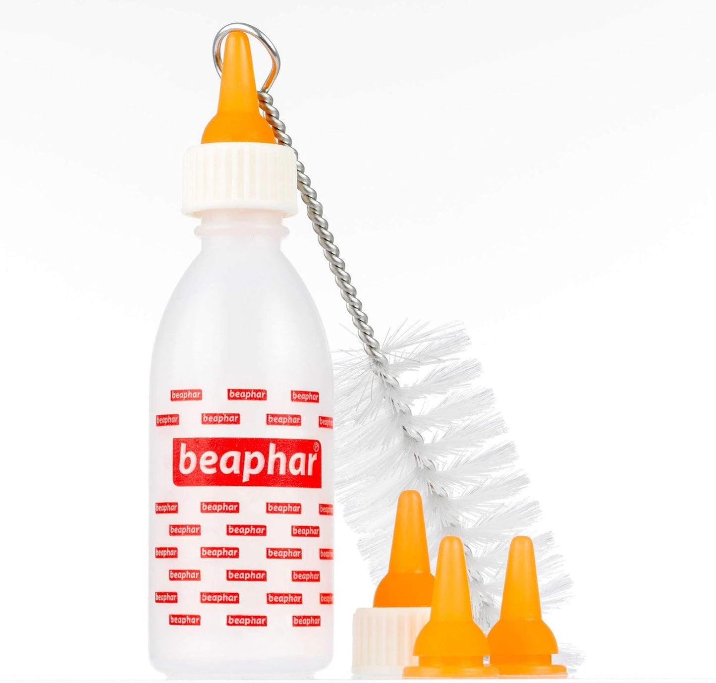 Beaphar | Lactol Feeding Set Accessories | For use with Milk Replacer | Helps feed New-born & Weaning Kittens, Puppies & Small Animals | Pack Contains 1 Bottle, 6 Teats & 1 Cleaning Brush