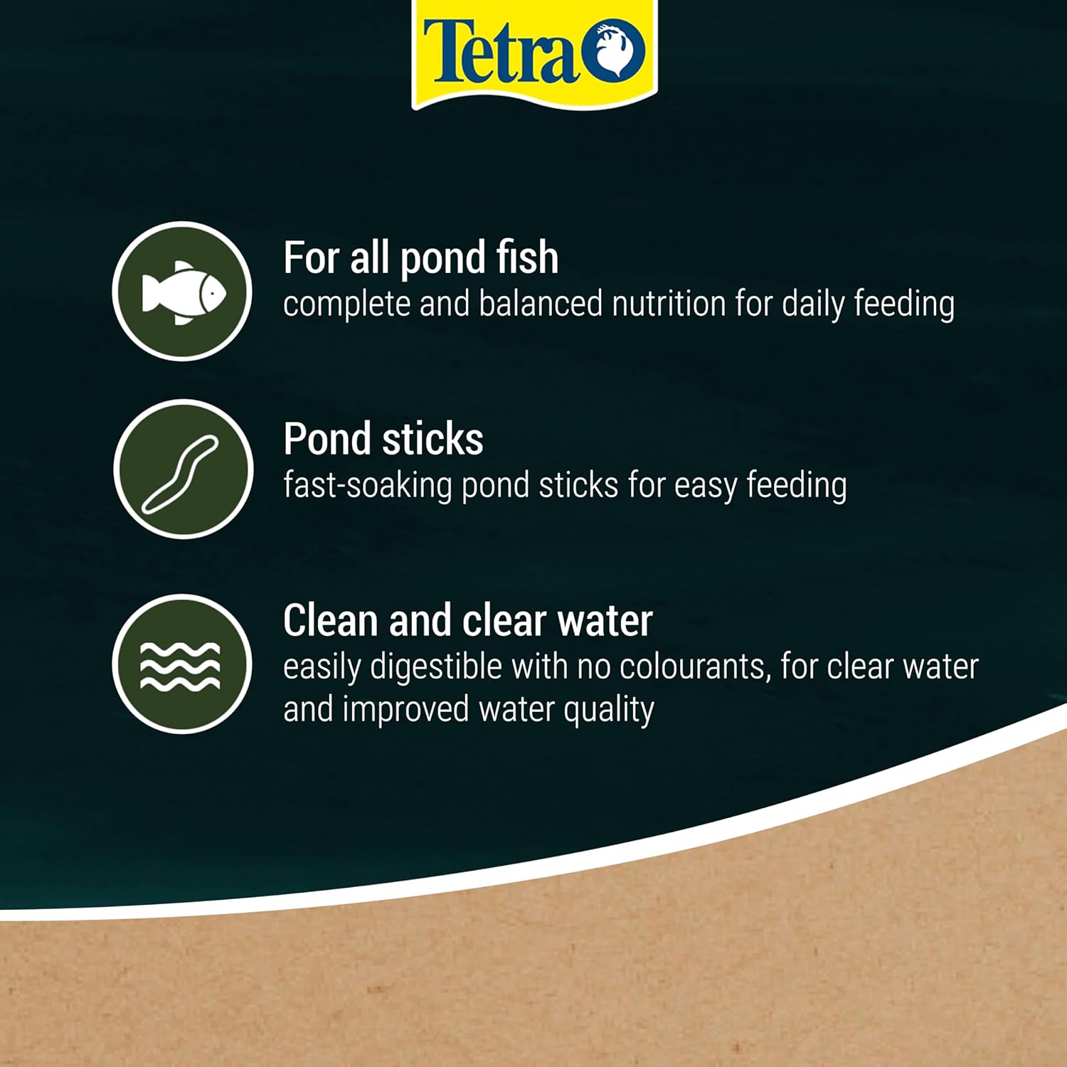 Tetra Pond Fish Food Sticks 450g - biologically balanced for pond fish