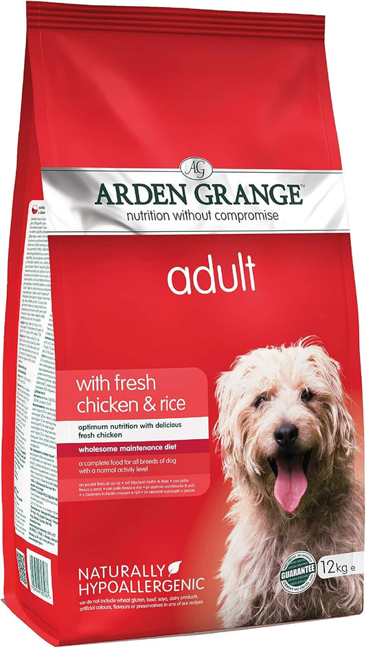 Arden Grange Adult Dry Dog Food Chicken and Rice, 12kg