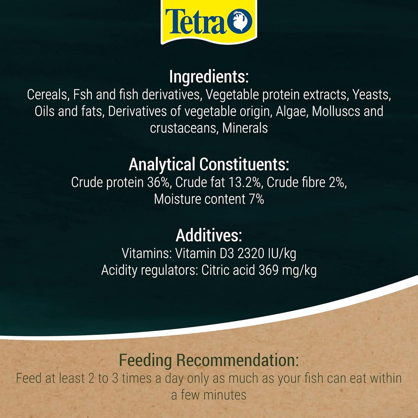 Tetra Pond Flakes, Complete Fish Food for Small and Young Pond Fish, 1 Litre